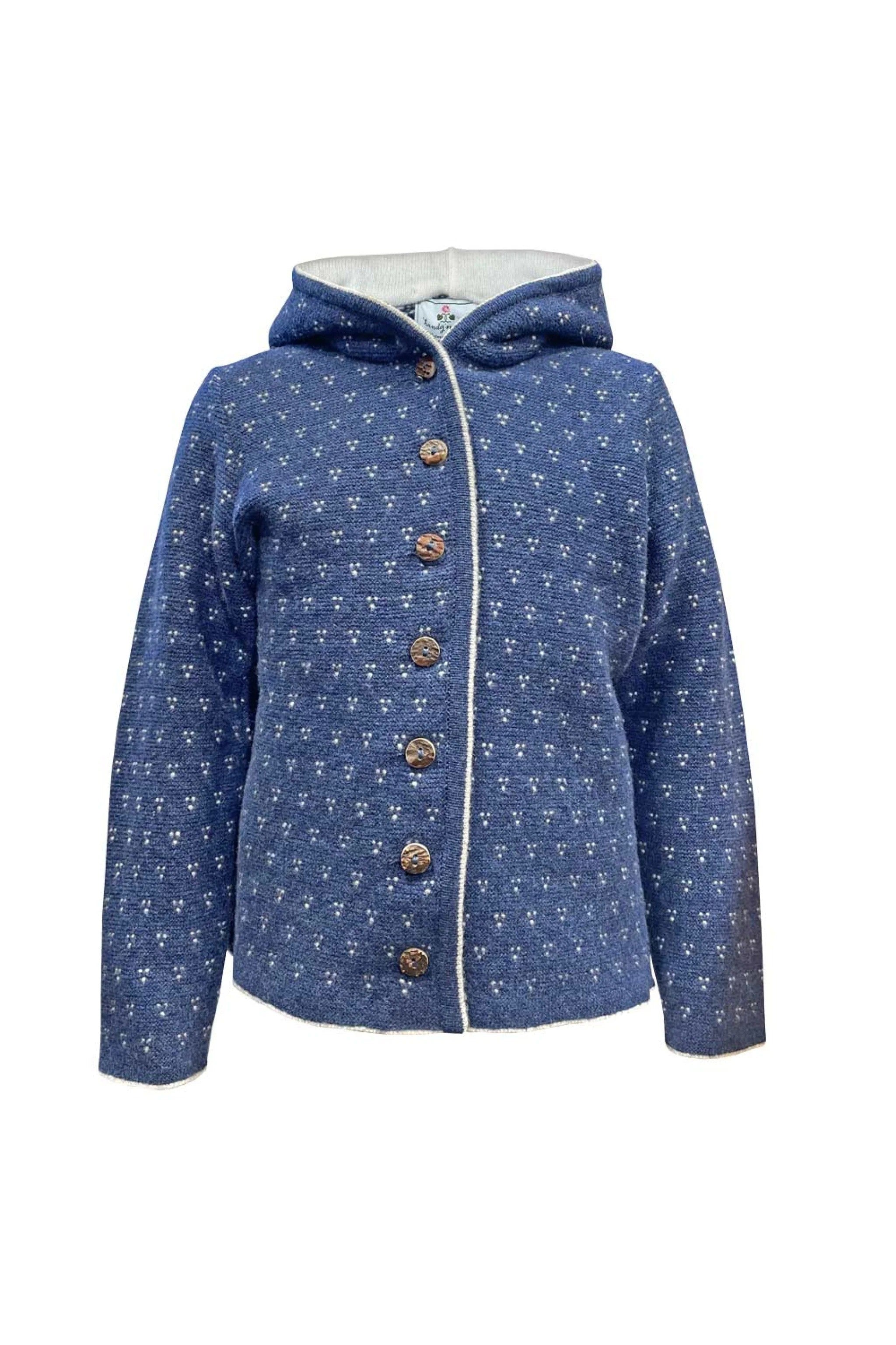 Kinder-Kapuzenstrickjacke NANNI