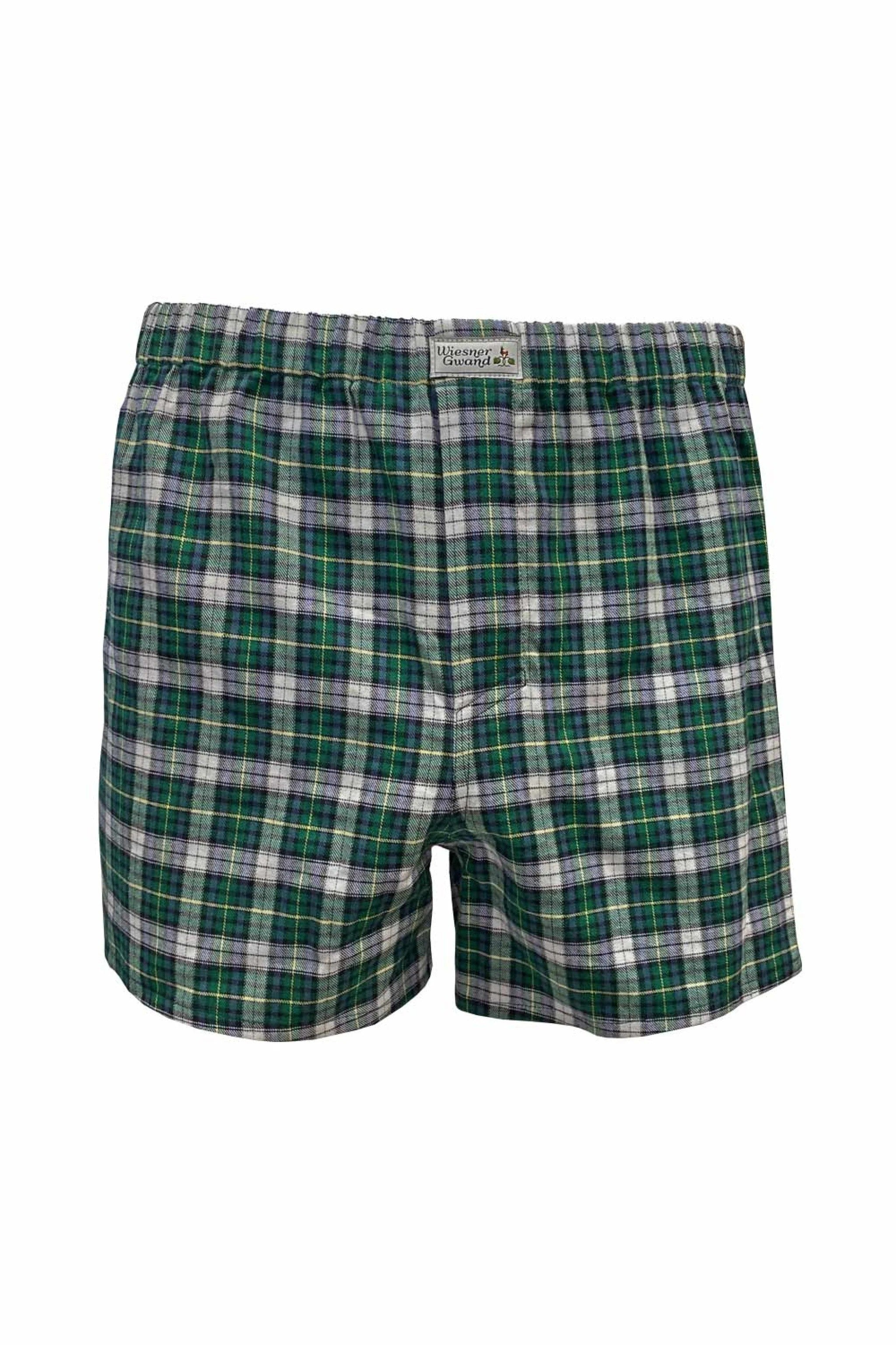 Boxershorts Tartan-Karo - 605/grün-blau-weiß