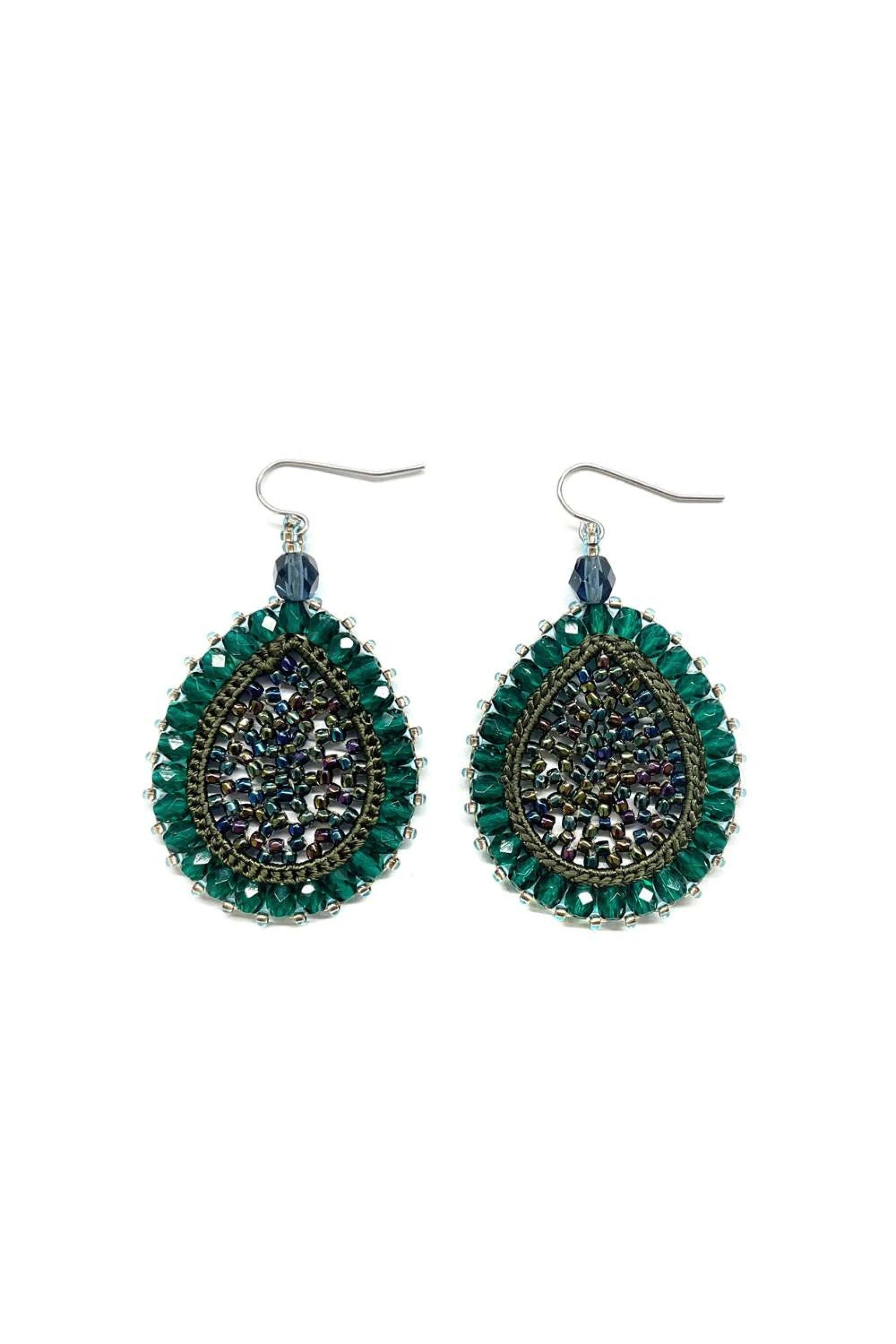 Earring LAGRIMAS DROP (Tropfen klein) - blue marin
