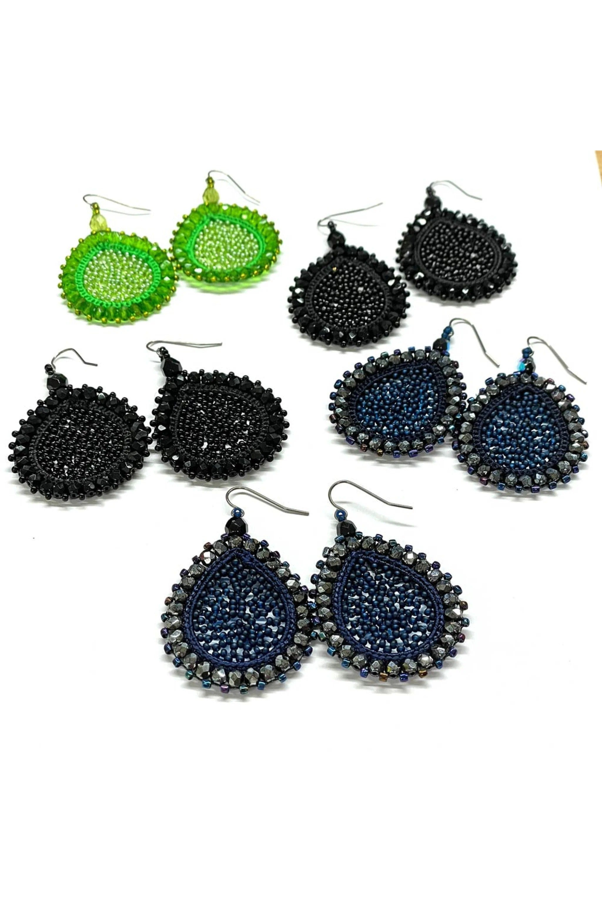 Earring LAGRIMAS DROP (Tropfen klein) - blue marin