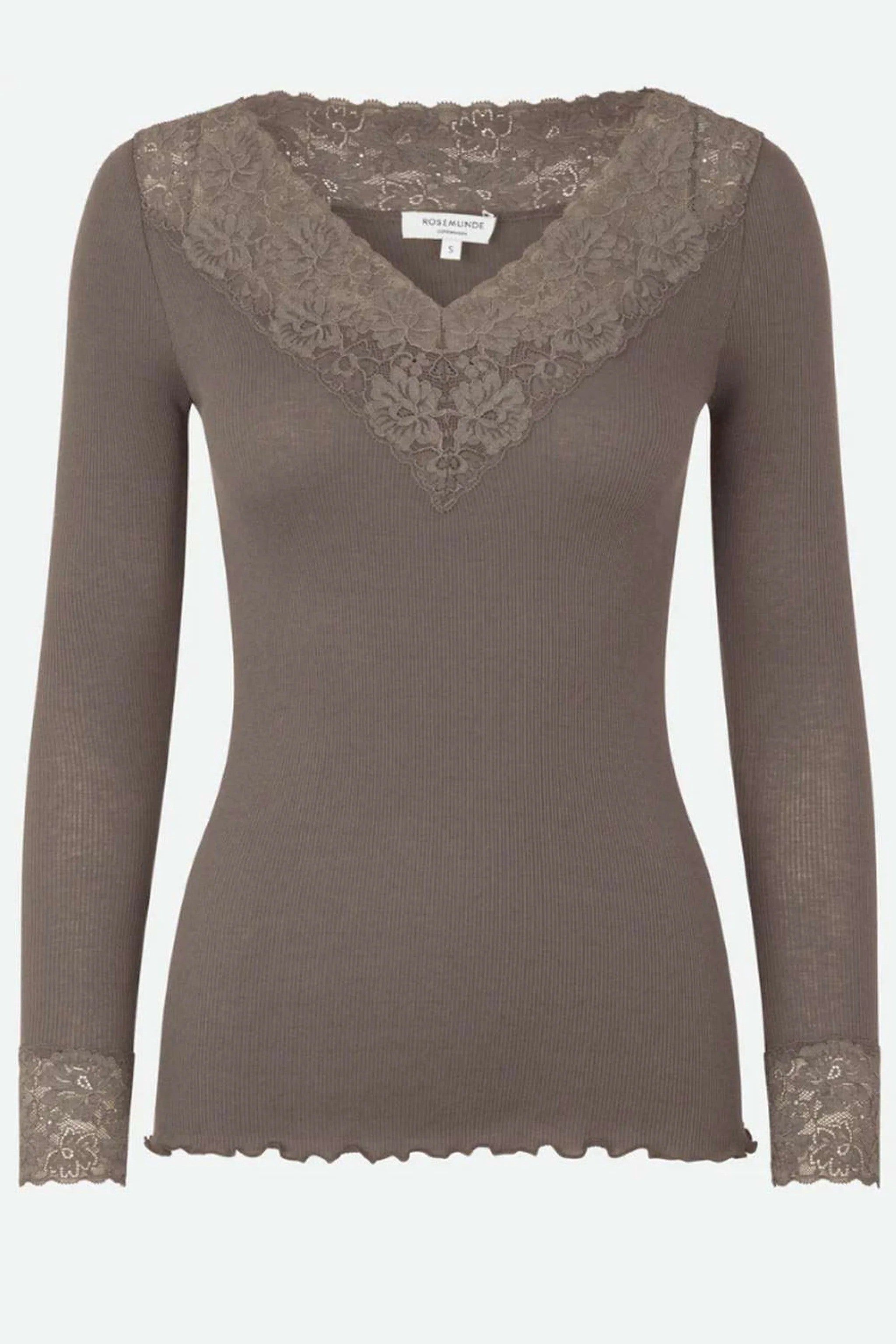 Langarmshirt BERNADINE V-Ausschnitt