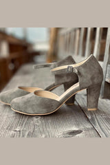 Riemchen-Pumps (Absatzhöhe ca. 6,5cm) - 108/stein