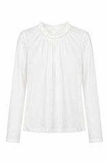 Kindershirt YVONNE Jacquard - 09/weiß