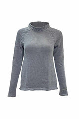 Strickpullover FILA mit Zopfkragen