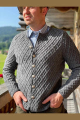 Strickjacke JOHANN - 013/grau