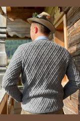 Strickjacke JOHANN - 013/grau