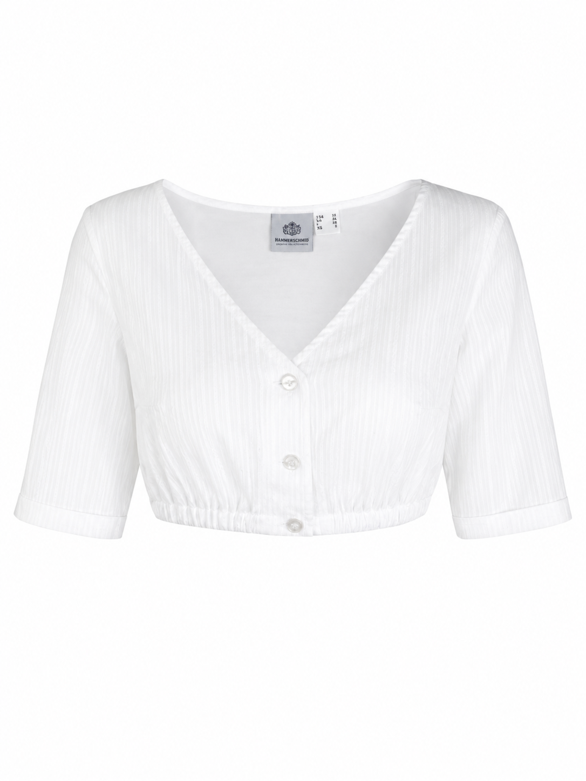 Dirndlbluse CLARISSA mit V-Ausschnitt