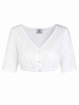 Dirndlbluse CLARISSA mit V-Ausschnitt