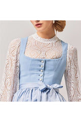 Dirndlbluse DAHLIA Langarm - 04/weiß