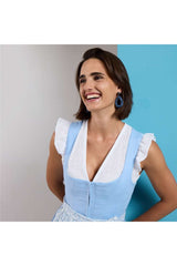 Dindlbluse FELIA - 04/weiß