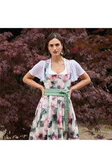 Dirndlbluse mit Herzausschnitt und Sc - 04/weiß