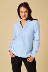 Pfoadbluse Flanell - 81/hellgrau