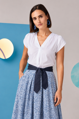 Blusenshirt mit Tulpenärmel