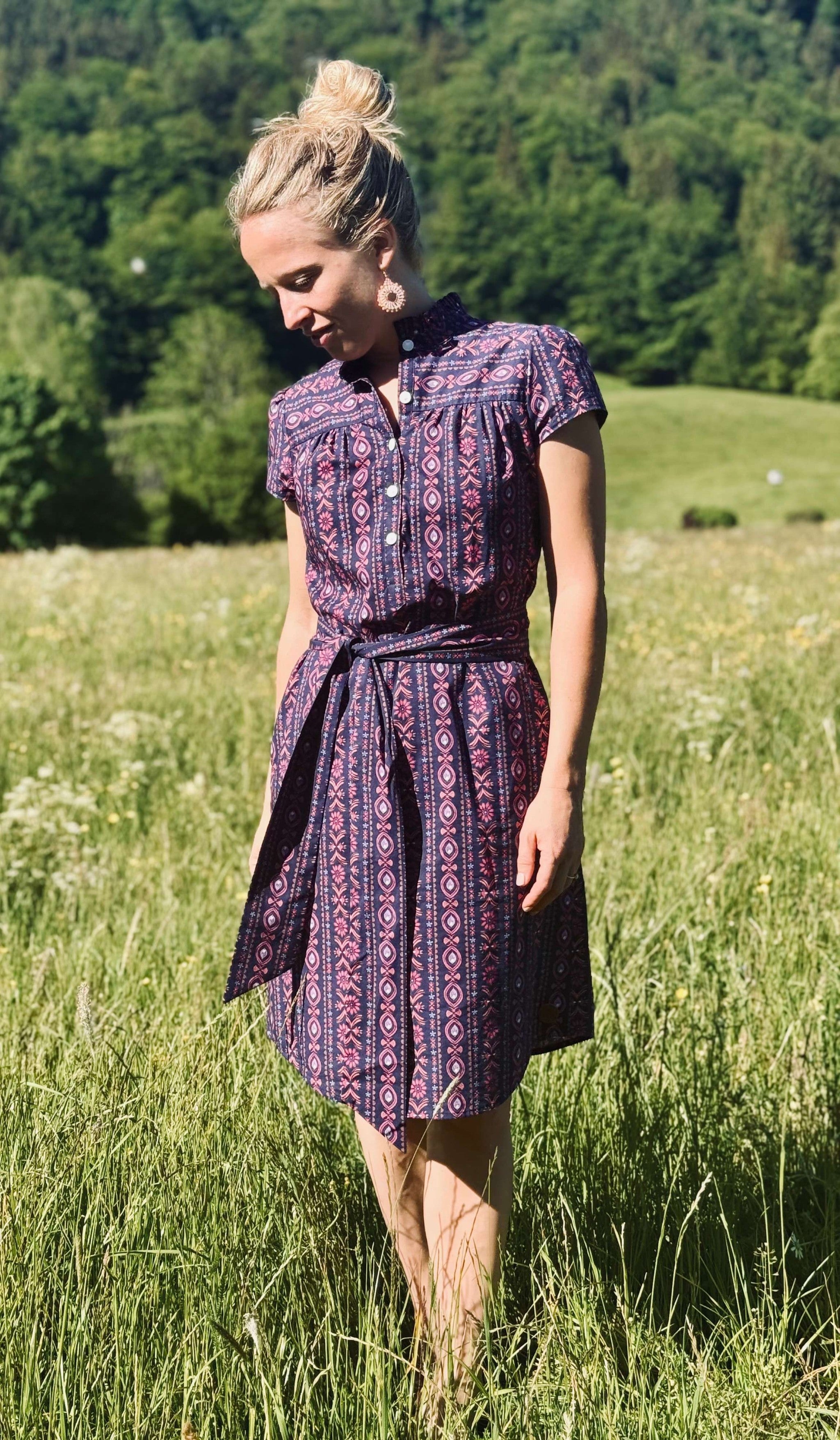 Kleid ANNA-MARIA Blumenstreifen