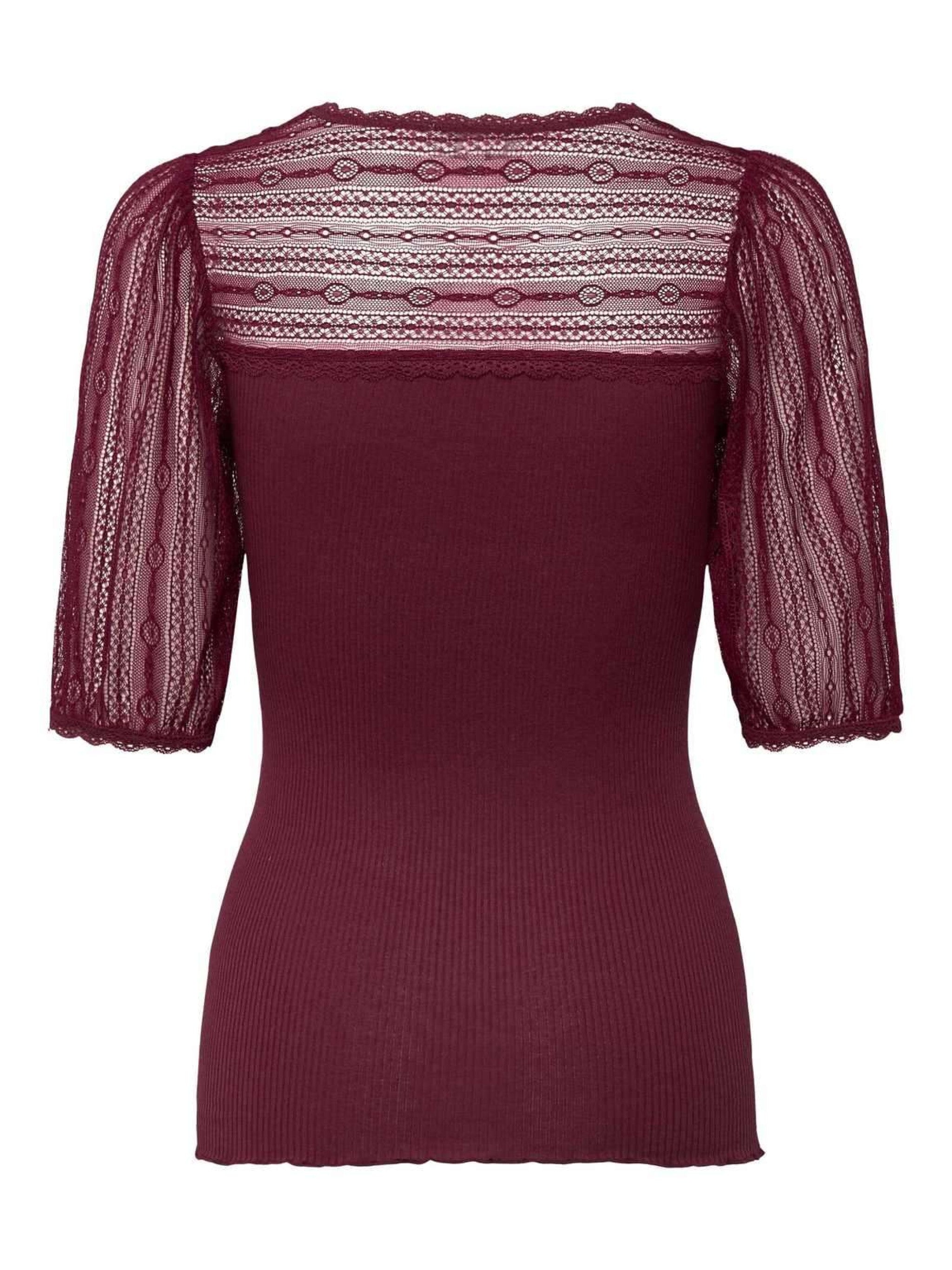 Halbarm Shirt BEATHA m. Spitze