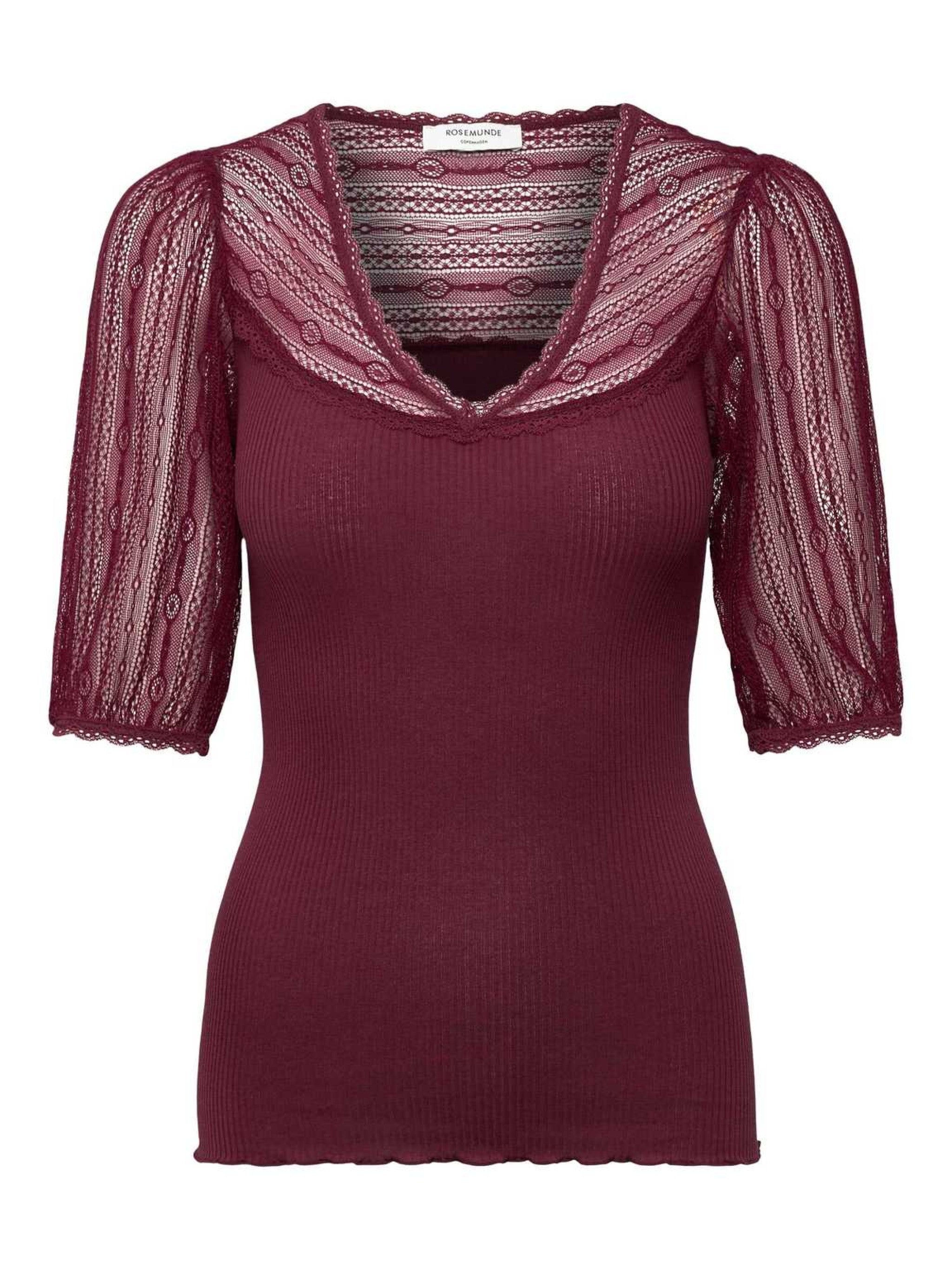 Halbarm Shirt BEATHA m. Spitze