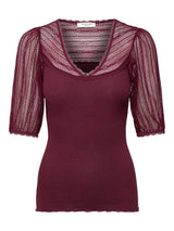 Halbarm Shirt BEATHA m. Spitze
