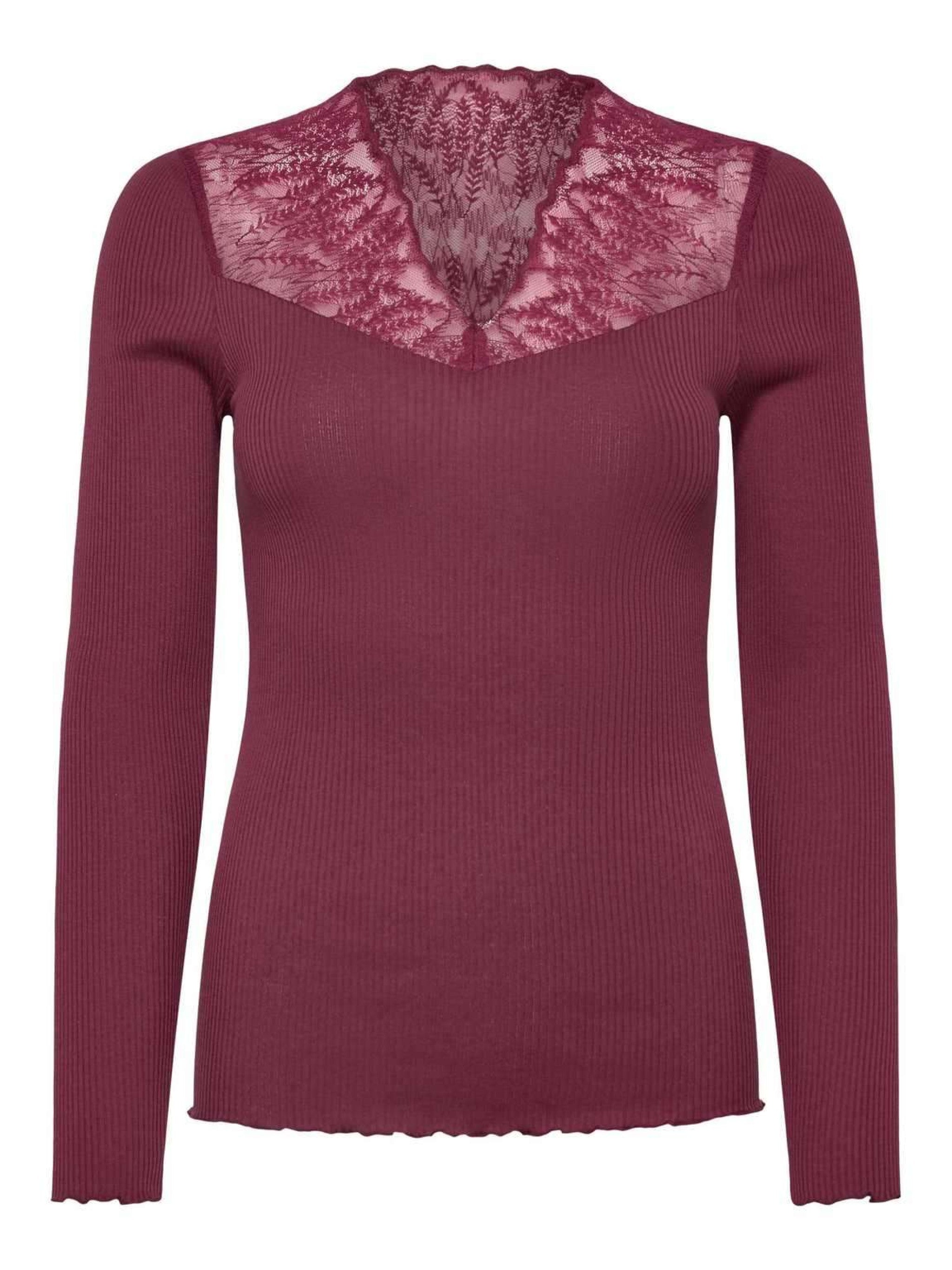 Langarmshirt BEATHA m. V-Ausschnitt