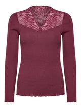 Langarmshirt BEATHA m. V-Ausschnitt