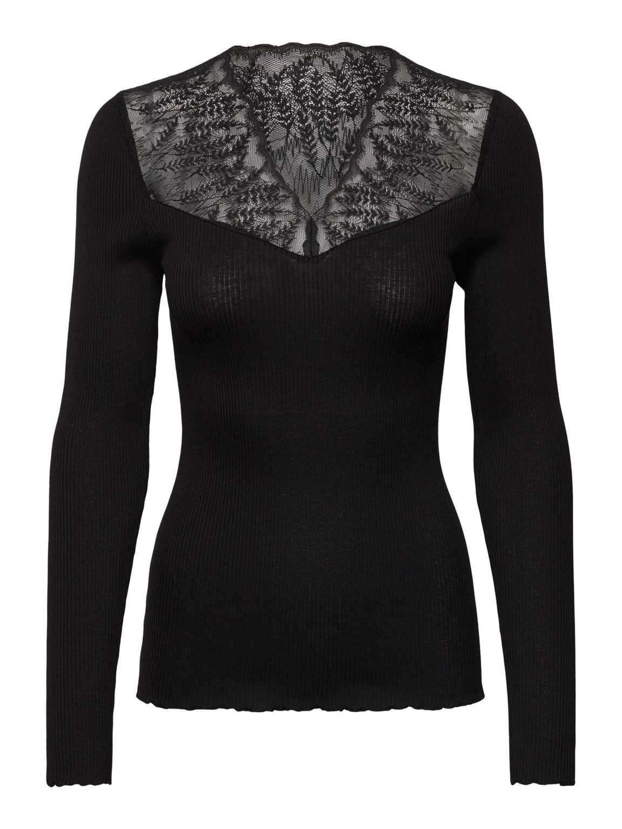 Langarmshirt BEATHA m. V-Ausschnitt