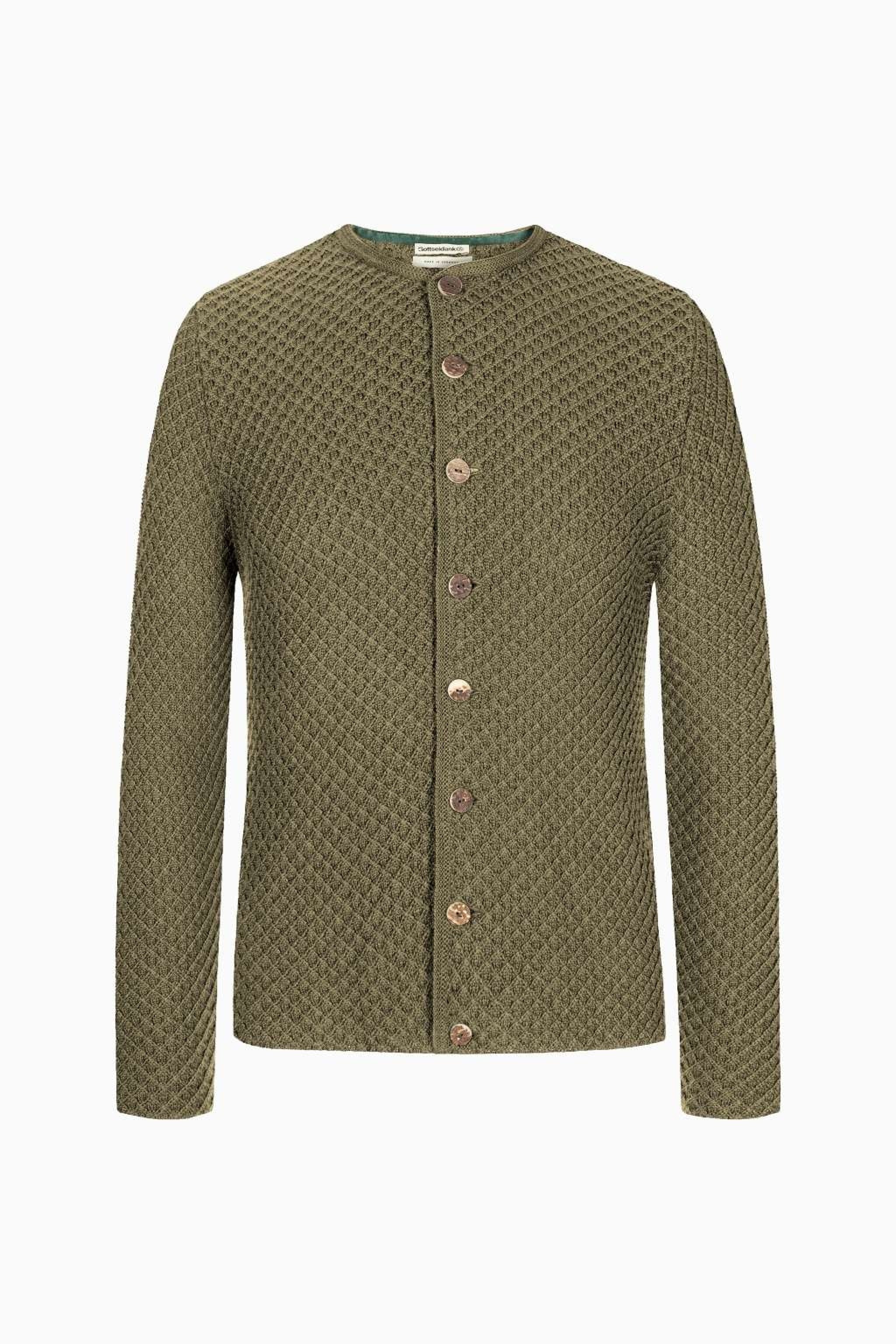 Strickjacke XAVER UNI | Rautenmuster