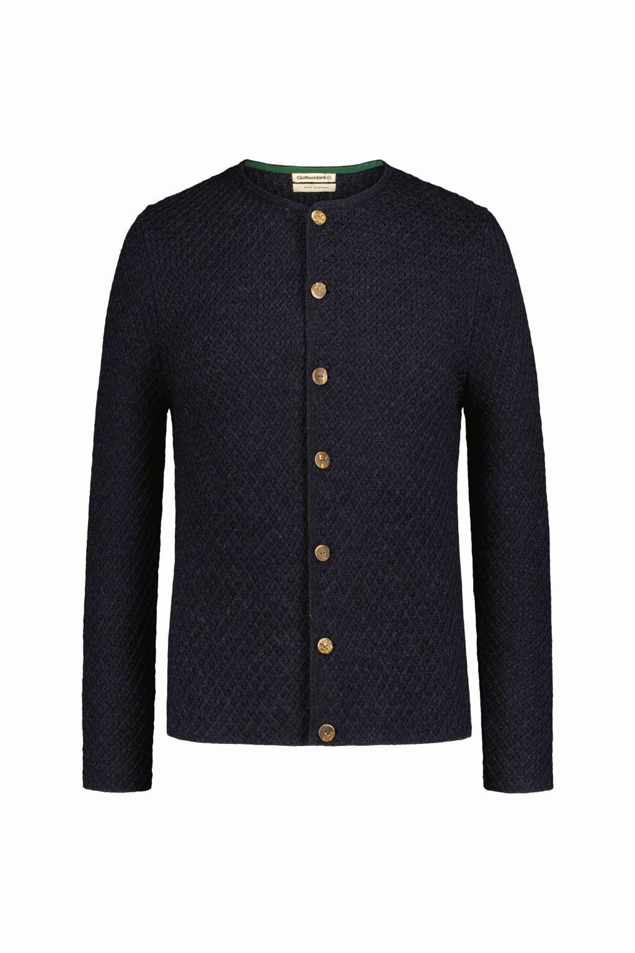 Strickjacke XAVER UNI | Rautenmuster