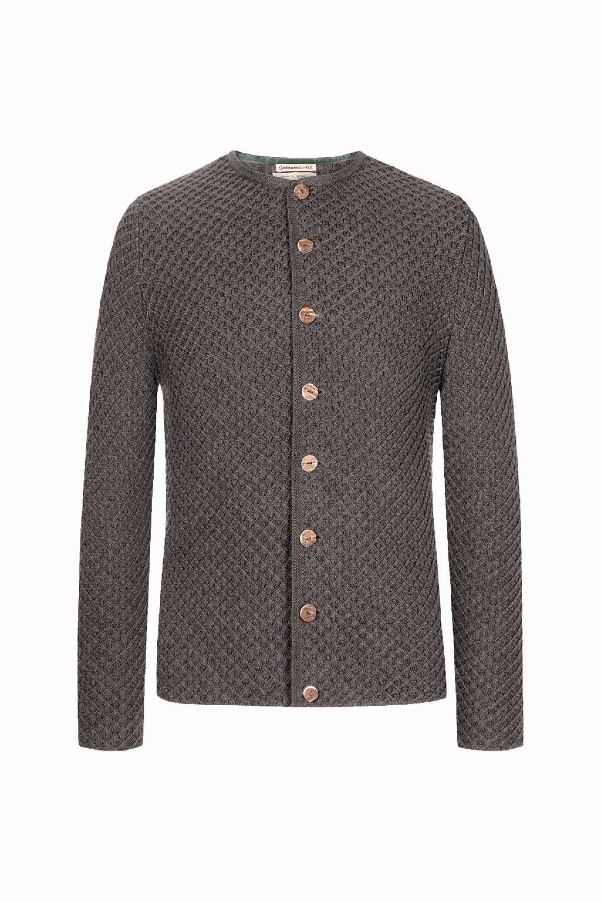 Strickjacke XAVER UNI | Rautenmuster