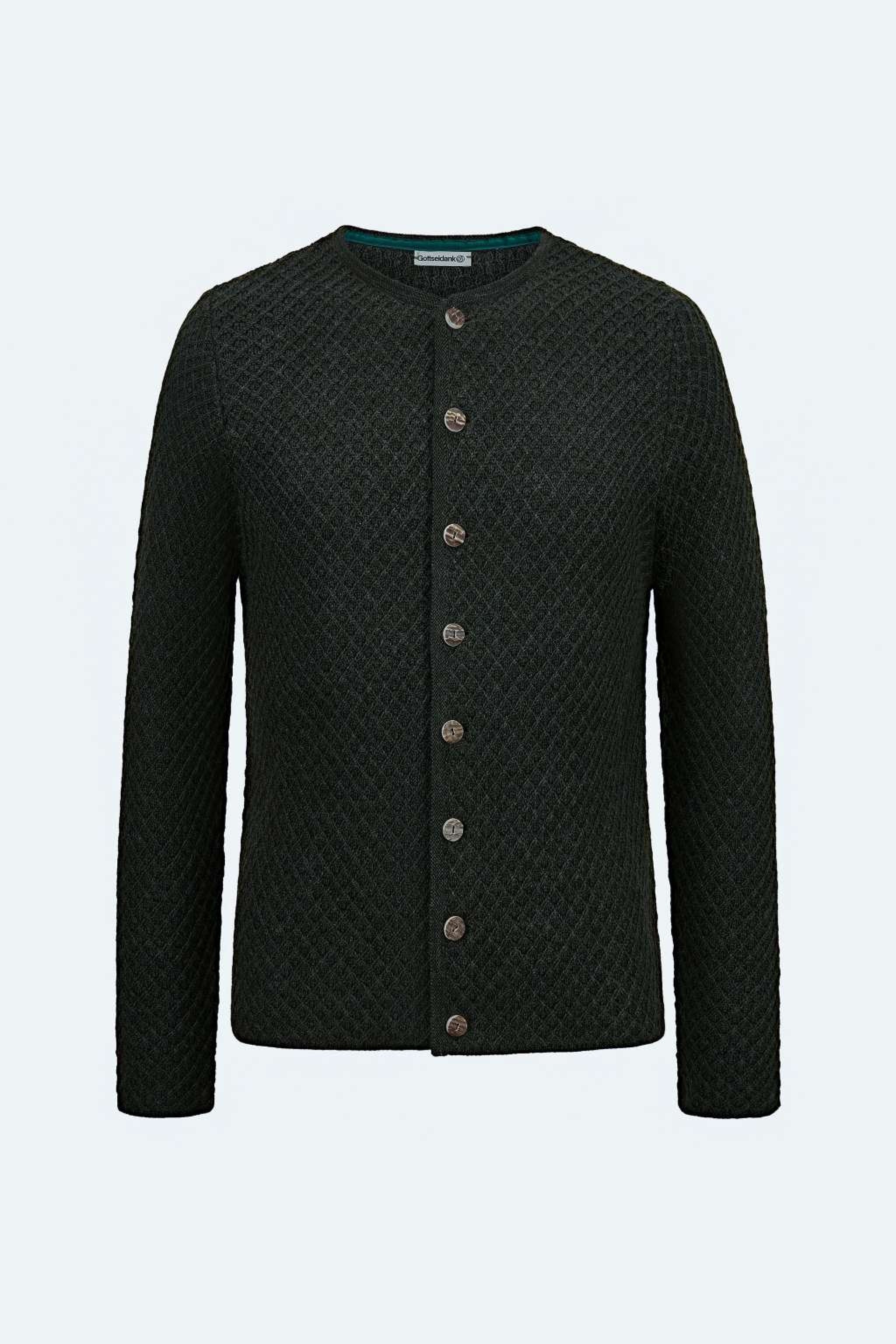 Strickjacke XAVER UNI | Rautenmuster
