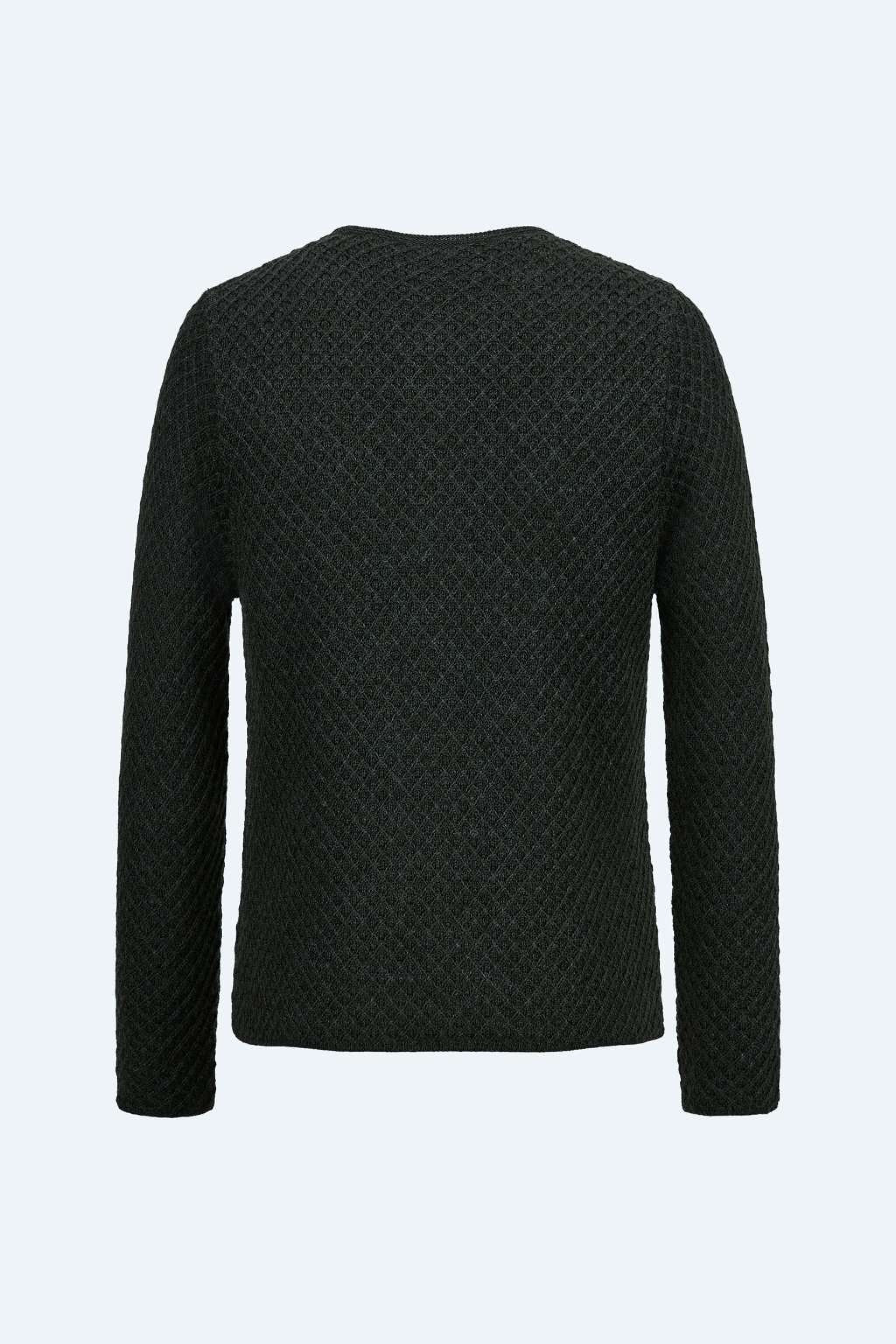 Strickjacke XAVER UNI | Rautenmuster