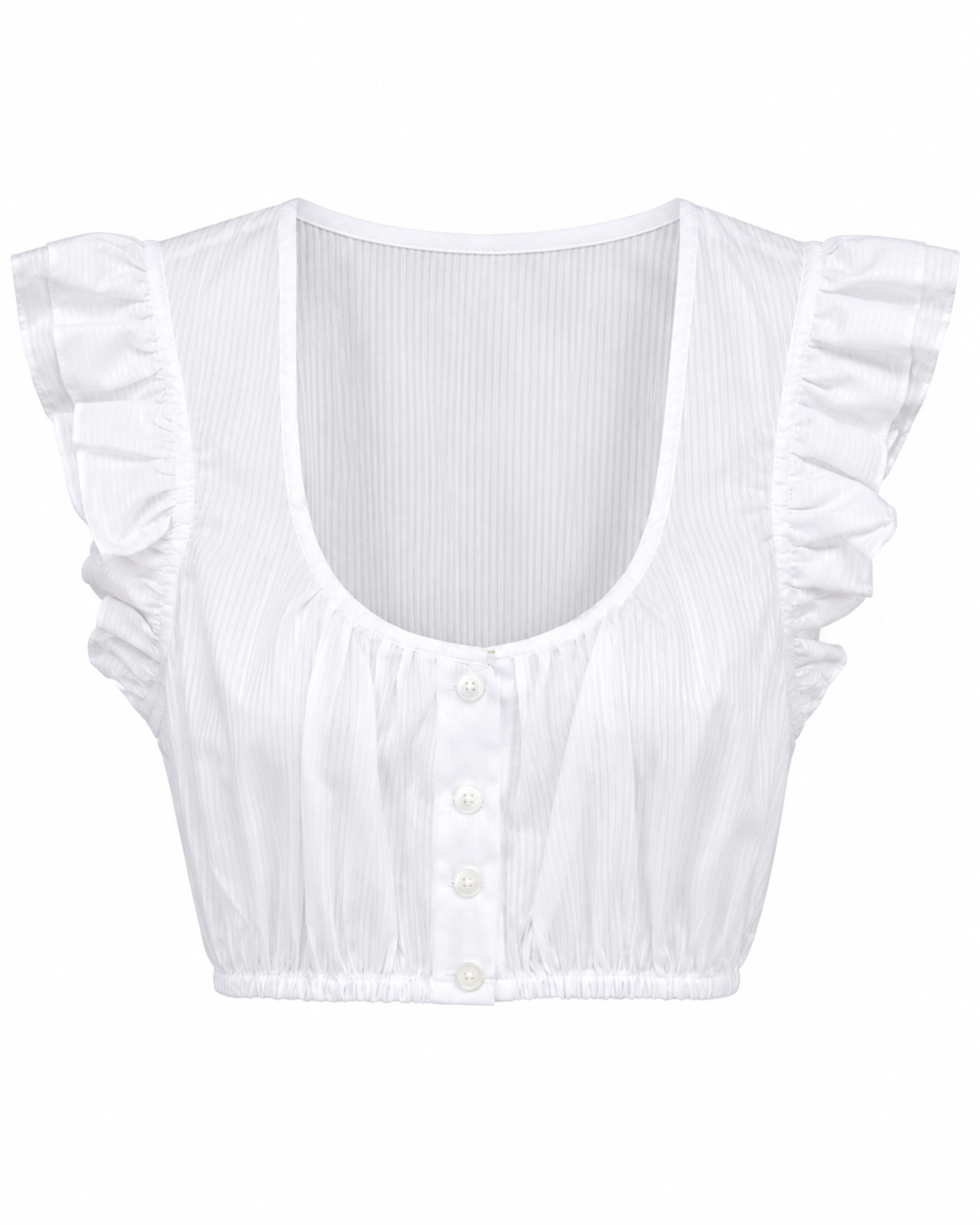 Dirndlbluse gestreift m. Flügelarm