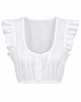 Dirndlbluse gestreift m. Flügelarm