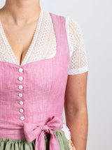 Dirndlbluse | V-Ausschnitt + Spitze