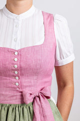 Dirndlbluse | Stehkragen + Stickerei