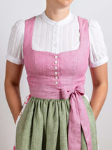Dirndlbluse | Stehkragen + Stickerei