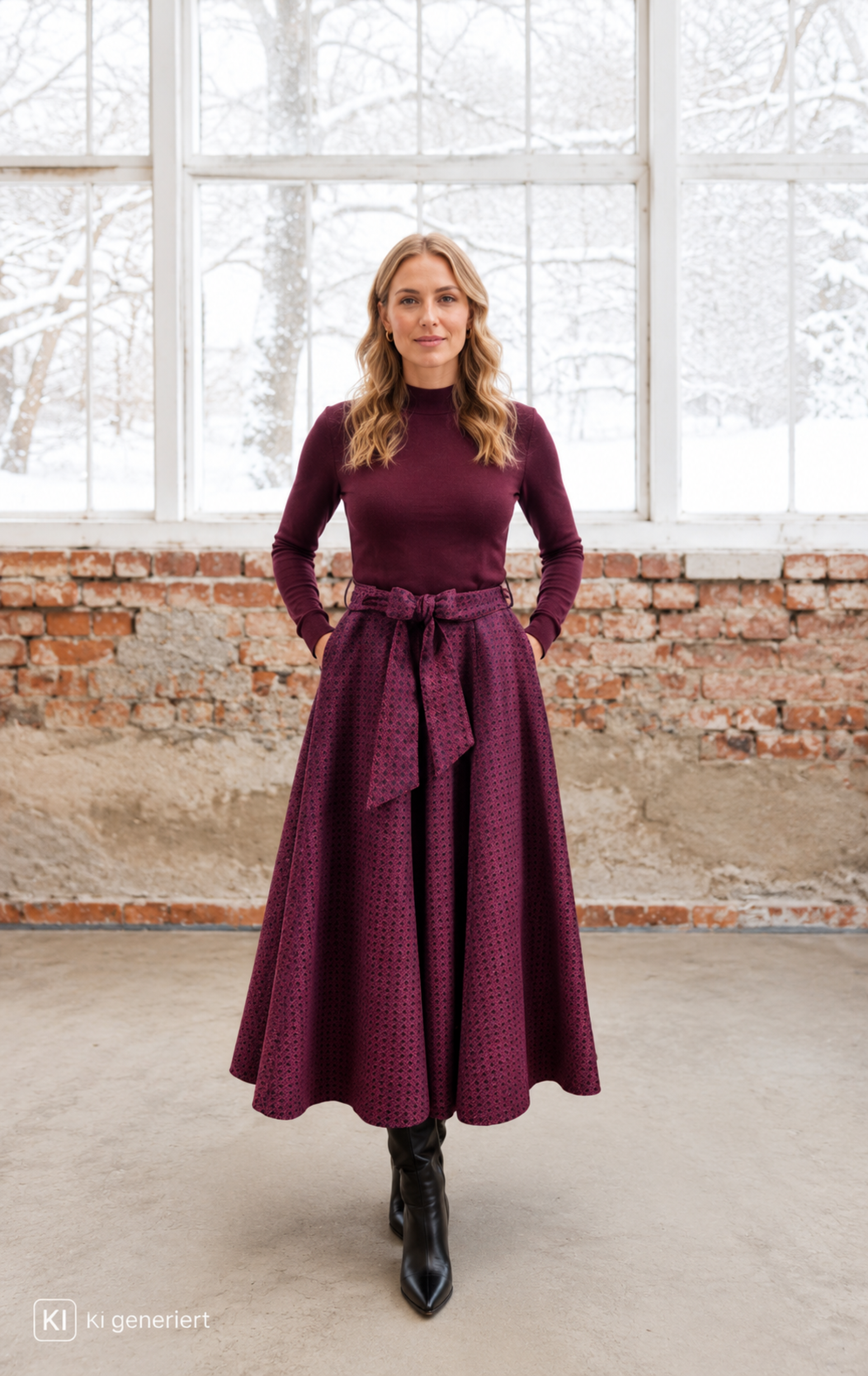 Damenrock ILSE | Rauten Muster