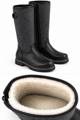 PANIOLO Loden Lammfell-Stiefel