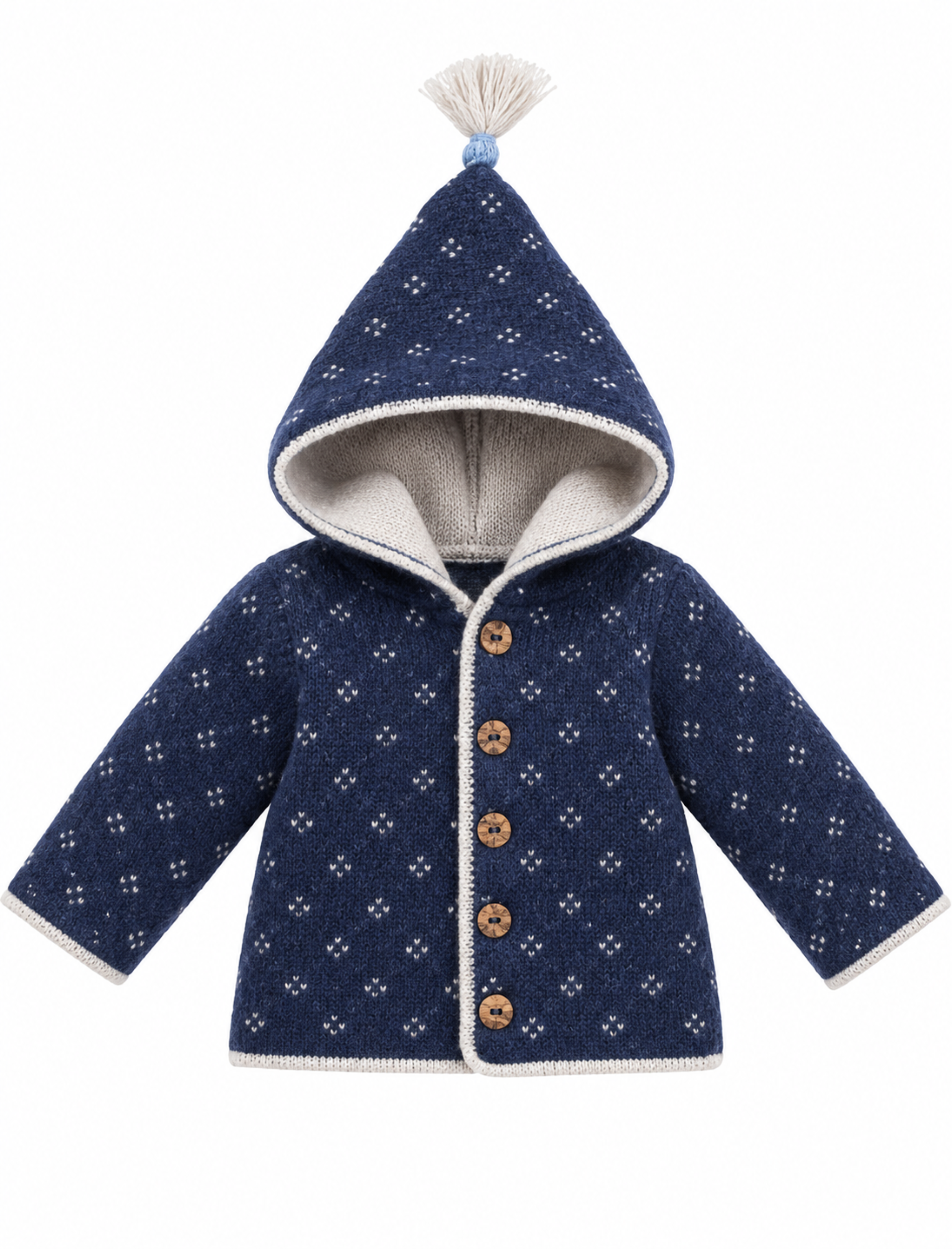 Kinder-Kapuzenstrickjacke NANNI