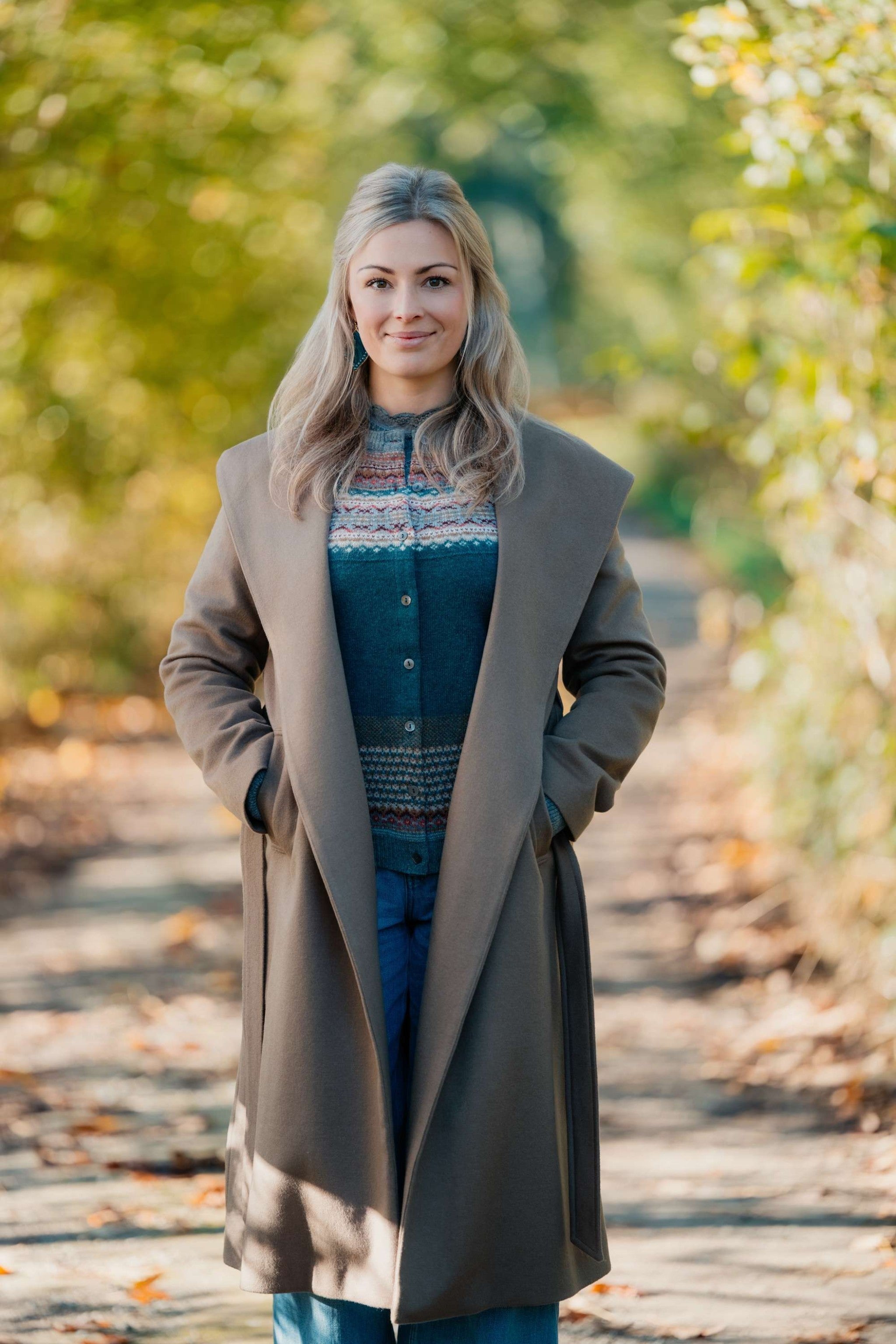 Damen-Mantel EMMI kamelbraun