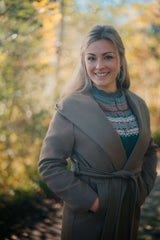 Damen-Mantel EMMI kamelbraun