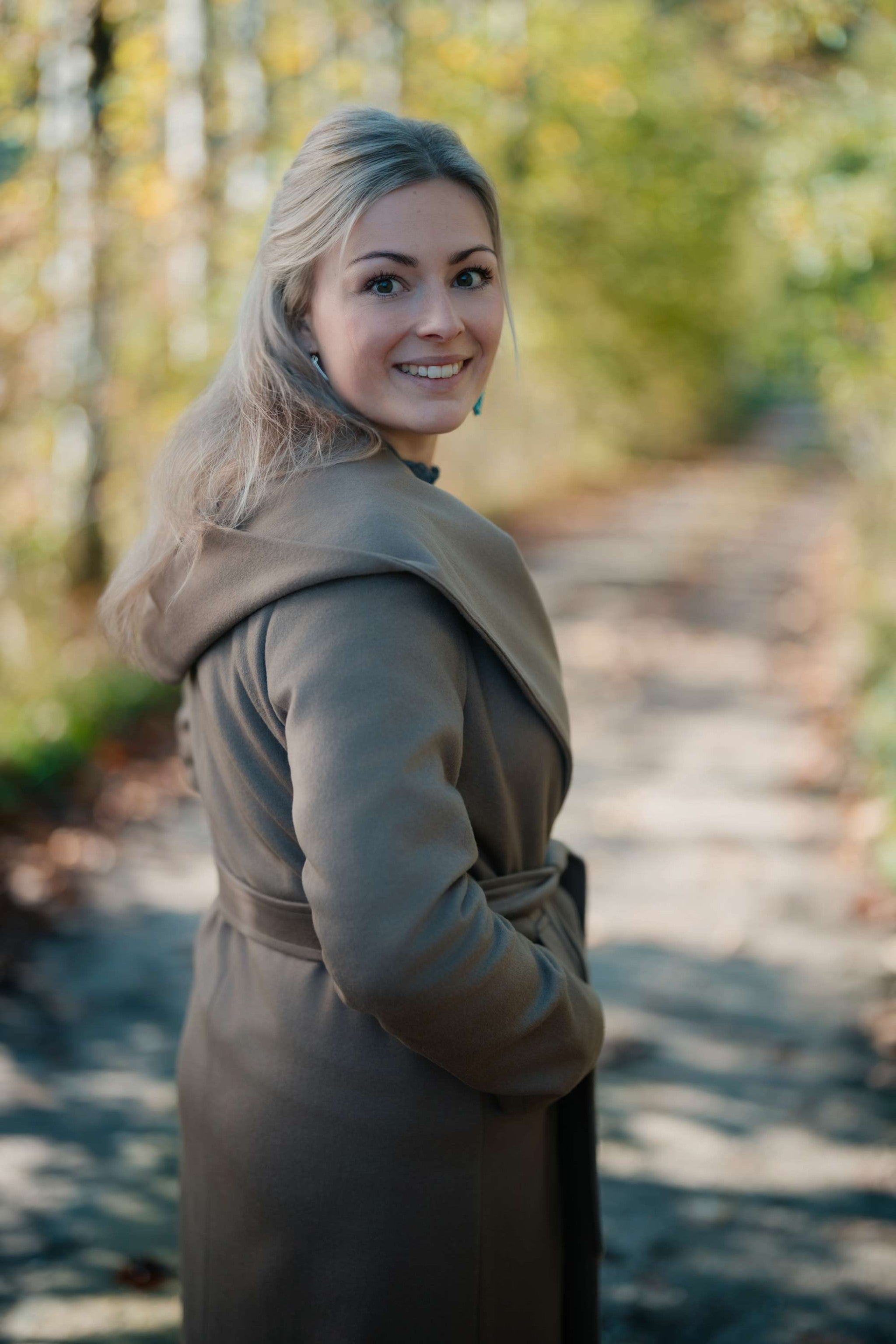 Damen-Mantel EMMI kamelbraun