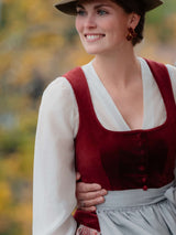 Dirndlbluse JIL Langarm - 01/ecru