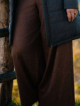Pull-On Pants mit weitem Bein (Flanel - 1307/braun
