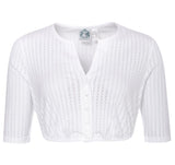 Dirndlbluse CAROLA Ellenbogenlang - 00/weiß