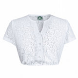 Dirndlbluse GERLINDE Kurzarm - 00/weiß