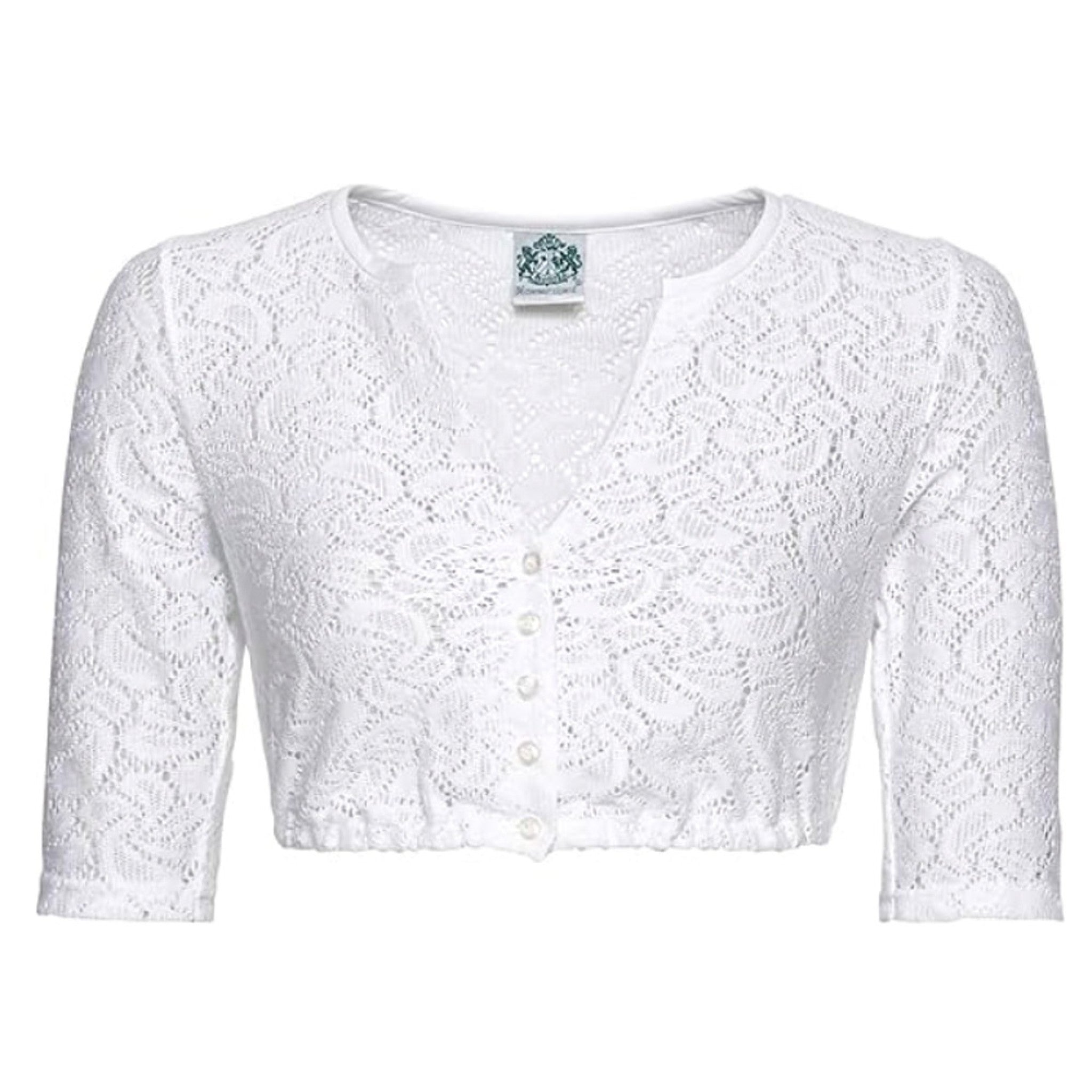 Dirndlbluse GERLINDE Ellbogenlänge - 00/weiß