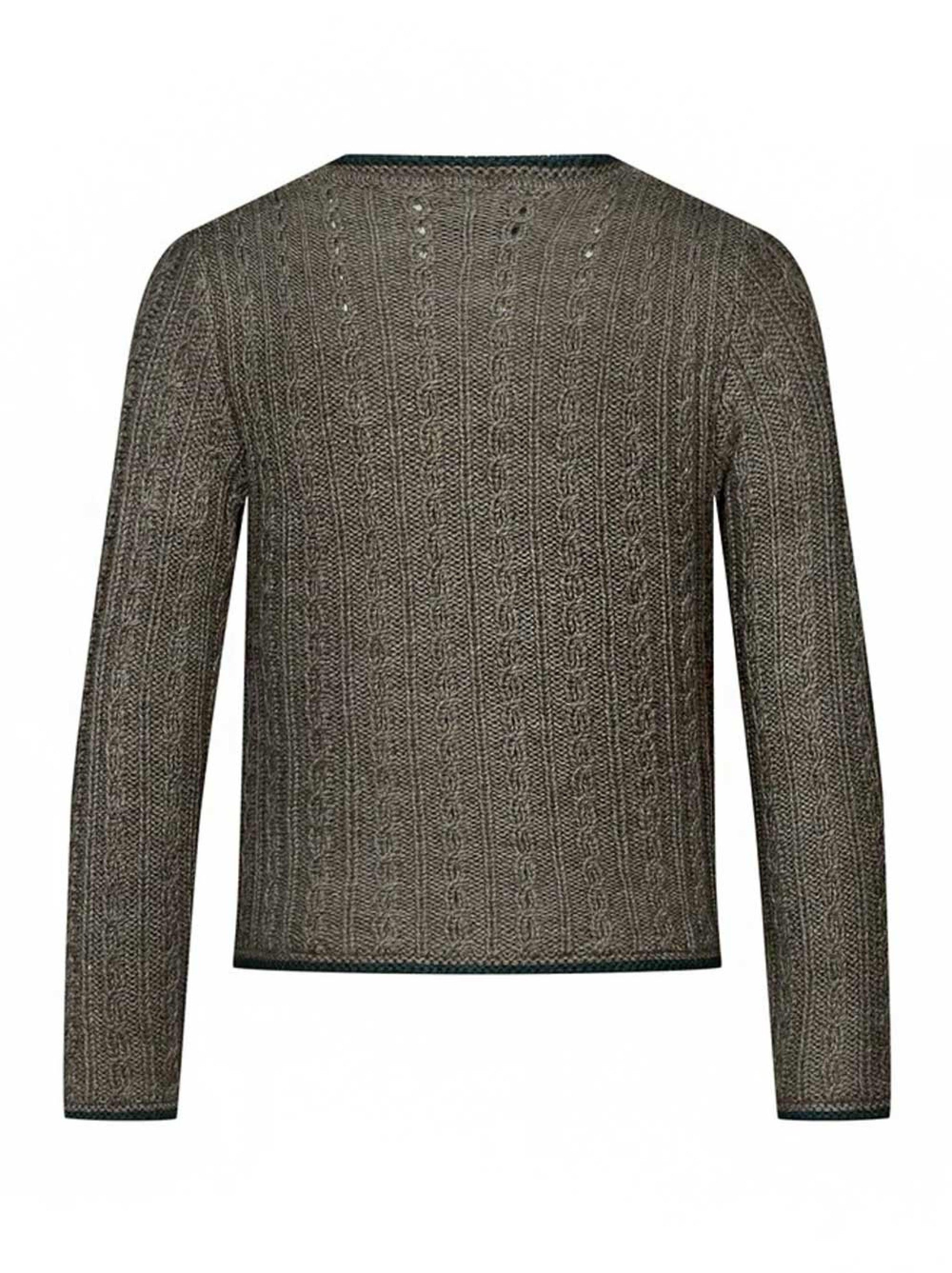 Ki-Strickjacke STEYR - 62/taupe/grün