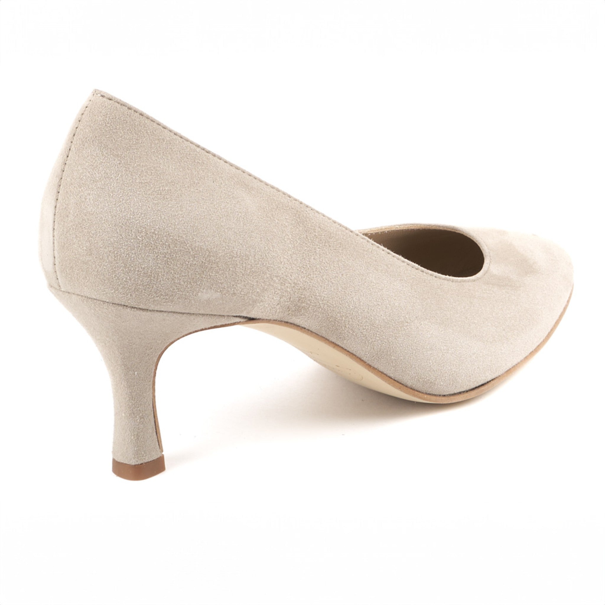 Damen Pumps aus Ziegenvelour - 06/beige