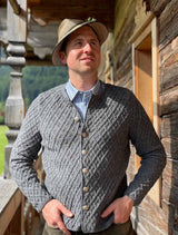 Strickjacke JOHANN - 013/grau