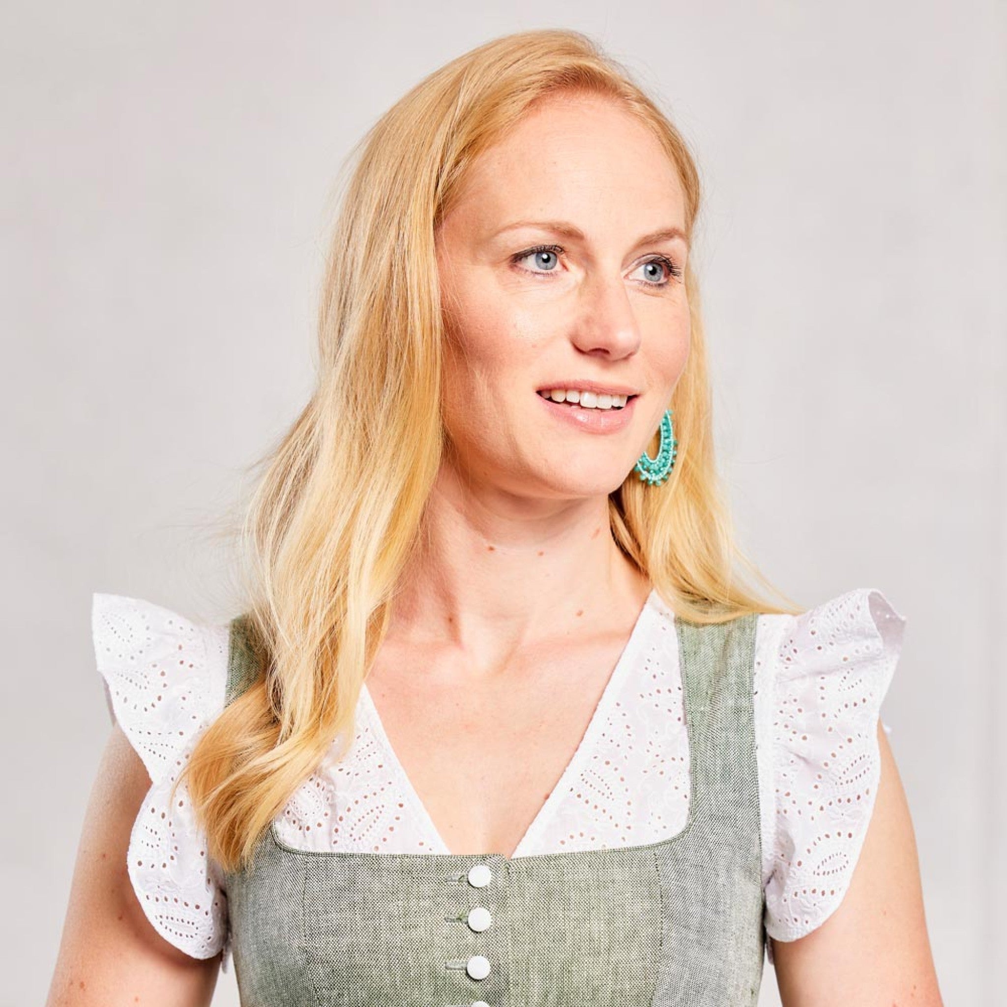 BellaSusi Dirndlbluse BELLI Lochspitz - 0100/weiß