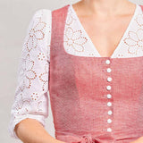 BellaSusi Dirndlbluse BRITTA Lochspit - 0100/weiß